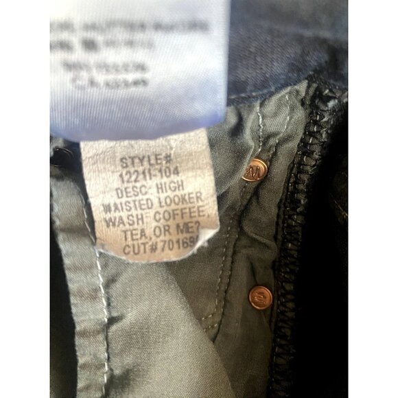 Mother Denim High Waisted Looker Skinny Size 26 In Coffee Tea Or Me Jeans - Picture 12 of 16